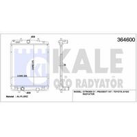 Motor Radyatoru P107 C1 Dv4Td (1 4Hdi 8V) Toyota Aygo D4D Manuel Olcu: (375×328×16) KALE 364600