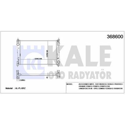 Motor Su Radyator Punto Bravo 1 3Jtd / 1 7Cdti Doblo Iii 1 6D / 2 0D Multijet Corsa D A13Dtc Z13Dte A13Dte KALE 368600