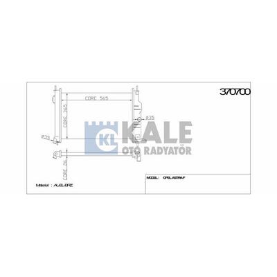 Motor Su Radyatoru (Brazing) Astra F 1 7D 91-98×14Xe 536×368×32 KALE 370700