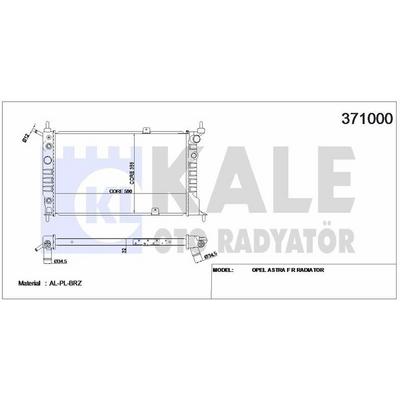 Motor Su Radyatoru (Brazing) Klimali A T Astra F X16Xel KALE 371000