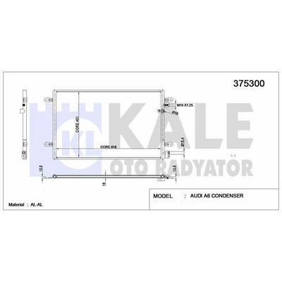 Klima Radyatoru A6 3.0Tdi Quattro 05>11 KALE 375300