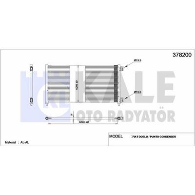 Klima Radyatoru Doblo 1 3 1 9 Jtd / D 01> Punto 1.2 99>10 KALE 378200