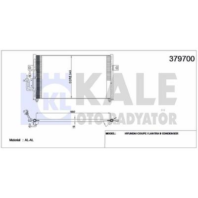 Klima Radyatoru (Kondanser) Komple Hyundai Elantra 1996-2000 KALE 379700