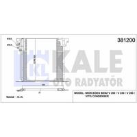 Klima Radyatoru V-Class 638/2 97>03 Vito 638 97>03 KALE 381200