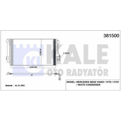 Klima Radyatoru Viano W639 03> Vito W639 03> KALE 381500