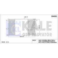 Klima Radyatoru  Caddy Polo Classic 1.4I / 1.6I1.8I / 1.7 1.9Sdi / 1.9D / 1.9Tdi 95> KALE 384600