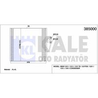 Klima Radyatoru Bmw M51 M52 M62 E39 96>04           KALE 385000