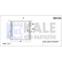 Klima Radyatoru Bmw M40 M41 M42 M43 M44 M50 M52 E36 S54 M54 Z3 KALE 385100