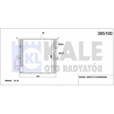 Klima Radyatoru Bmw M40 M41 M42 M43 M44 M50 M52 E36 S54 M54 Z3 KALE 385100