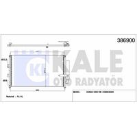 Klima Radyatoru Honda Civic Vii 2006 2012 (653×378×16) KALE 386900