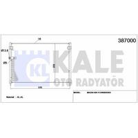 Klima Radyatoru  626 V 570×358×18 KALE 387000