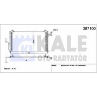 Klima Radyatoru Mazda 323 1998 2002 KALE 387100