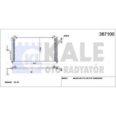 Klima Radyatoru Mazda 323 1998 2002 KALE 387100