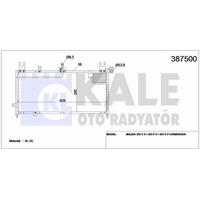 Klima Radyatoru Mazda 323 1996 1998 (628×268×16) KALE 387500