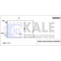 Klima Radyatoru Nissan Qashqai 2007 2013 (622×378×16) KALE 388600