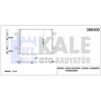 Klima Radyatoru (Kondanser) Dacia Duster Logan Ii Sandero Ii  Lodgy 1.2   1.4   1.5 Dci 1.6 KALE 389300