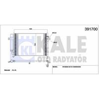 Klima Radyatoru ( Kondanser ) Hyundai Getz 1.3 1.4 Benzinli 2003-> KALE 391700