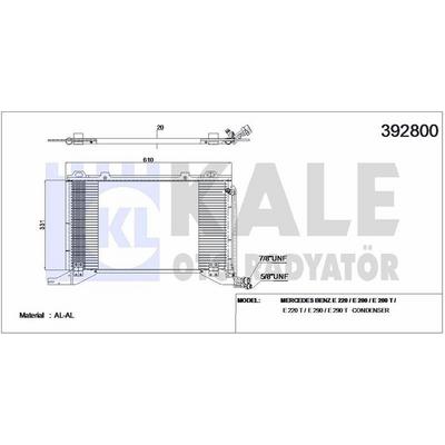 Klima Radyatoru E-Class W210 97>02 S210 97>03 KALE 392800