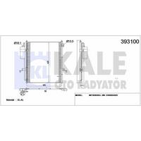 Klima Radyatoru Mitsubishi L 200 06>11 (463×513×16) KALE 393100