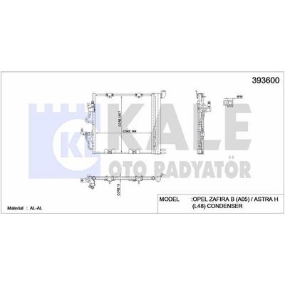 Klima Radyatoru Z13Dth Z17Dtl Z19Dt Astrah Zafira B KALE 393600