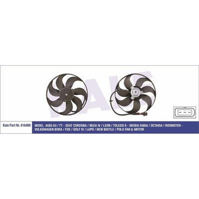 Fan Motoru Buyuk Olan (150 / 80W 345Mm) Bora Bcb Polo A3 Tt Cordoba Ibiza Iv Leon Toledo Ii Fabia KALE 416400