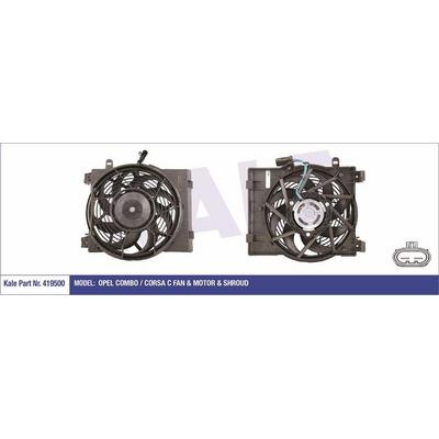 Fan Motoru Komple Davlumbazli Opel Combo / Corsa C 170W 294Mm KALE 419500