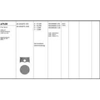 Motor Piston+Segmani ( Riken ) 79 00+0 50Mm Şapkali Cruze Rp 00-011 J300 1.6L 16V 10-> R 4 Petrol-1598 Cm³ (109 Bg) 82Kw KINGPISTON 18-1010273