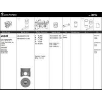 Motor Piston+Segmani ( Riken ) 84 00+0 50Mm Cap Astra F 16V Astra G 16V Omega B 26V Vectra B 16V X20Dtl-Y20Dtl 4 Sil. Dizel 1998 Cc-60 Kw (82 Ps) 18 7:1-Turbo  I KINGPISTON 18-3050973