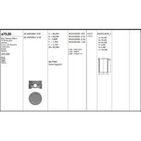 Motor Piston+Segmani ( Riken )  79 00+0 50Mm Cap Astra Corsa Tigra Zafira Vectra X16Xe-X16Xel 4Sil. Benzinli 1598 Cc-74 78 Kw (101-106 Ps)-10 5: KINGPISTON 18-3010383
