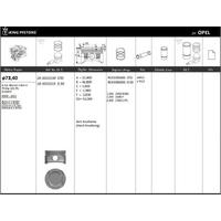 Motor Piston+Segmani ( Riken )  73 40+0 50Mm Cap Astra J 1.4I16V Aveo Ii 1.4I16V Corsa D 1.4I 16V Meriva B 1.4I16V A14Xer 4 Sil. Benzinli 1364 Cc-74 Kw 101 Ps KINGPISTON 18-3010133