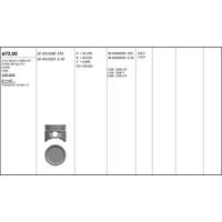 Motor Piston+Segmani ( Riken )  0.50 (72 50Mm Cap) Corsa-B 1.2 Transporter Combo 1.2 C12Nz-12Nz R 4 Petrol  1200 Cm³-33 Kw (45 Hp)  9:1 8 Ventil KINGPISTON 18-3010183