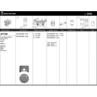 Motor Piston+Segmani ( Riken )  77 60+Stdmm Cap Astra 1.4 Corsa 1.4 E16 Se16V C16 Se Enj/Kat Z1.4Xe-Glhb 4 Sil. Benzinli 1389 Cc-66 Kw (90 Ps) KINGPISTON 18-3010300