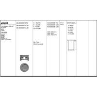 Motor Piston+Segmani ( Riken )  86 00+Stdmm Cap Omega Kadett Ascona Vectra Le Mans 2 0 Espero 2 0 Frontera 20Ne-C20Ne R 4 Benzin  1998 Cm³-85 95 Kw KINGPISTON 18-3010630