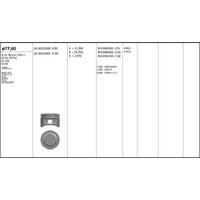 Motor Piston+Segmani ( Riken )  77 60+0 50Mm Cap Astra 1.4 Corsa 1.4 E16 Se16V C16 Se Enj/Kat Z1.4Xe-Glhb 4 Sil. Benzinli 1389 Cc-66 Kw (90 Ps) KINGPISTON 18-3010303