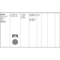 Motor Piston+Segmani ( Riken )  87 50+0 50Mm Cap Mondeo 2 0 Mazda 6 2 0I 16V Atenza 2 0I 16V He Duratec 4 Sil. Benzinli 2000Cc-145 Ps KINGPISTON 18-2510313
