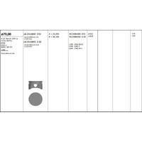 Motor Piston+Segmani ( Riken )  79 00+Stdmm(-20) Cap Focus Ghia Lx 16V Zh16-Zetec S-Dohc 16V Efi 4 Sil. Benzinli 1597 Cc-73 Kw (99 Ps) KINGPISTON 18-2510890-20