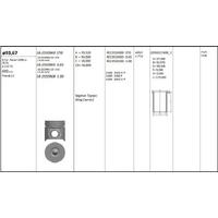 Motor Piston+Segmani ( Riken )  93 67+Stdmm Cap Transit 2 5 4Eb-4Ec-D25T 4 Sil. Dizel 2496 Cc-76 Ps KINGPISTON 18-2550970