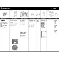 Motor Piston+Segmani ( Riken )  82 50+Stdmm(-20) Cap Connect 1 8 Tdci Kkda-Duratorq 1800Cc 4 Sil. Dizel 1753 Cc-81 Kw (110 Ps) 18 5:1 KINGPISTON 18-2582110-20