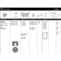 Motor Piston+Segmani ( Riken )  86 01+0 25Mm Cap Mondeo 2.2 Tdci Transit 2.2 Tdci Cd132 Duratorq Tdci 4 Sil. Dizel 2200 Cc-150 Ps KINGPISTON 18-2582361