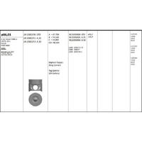 Motor Piston Segman( Riken ) (86 00Mm) / (Std) Transit V184 V185  01>06 Mondeo 2 0Tdci 125Ps 04>06 Onden Ceker  KINGPISTON 18-2582370