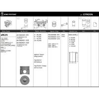 Motor Piston+Segmani ( Riken )  86 01+0 50Mm(-20) Cap Euro 5 Transit 2.2 (Yeni) Boxer 2.2L 2.2L Duratorg/Hdi-(Cuff Cuf5 Cvr5 Uyrg) 4 Sil. Benzinli-2198/2179 Cc-155 Ps-74 Kw (100 Ps) KINGPISTON 18-2582423-20