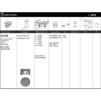Motor Piston+Segmani ( Riken )  73 40+Stdmm Cap Astra J 1.4I16V Aveo Ii 1.4I16V Corsa D 1.4I 16V Meriva B 1.4I16V A14Xer 4 Sil. Benzinli 1364 Cc-74 Kw 101 Ps KINGPISTON 18-3010130