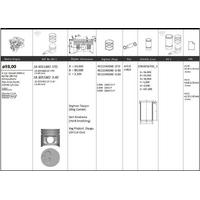 Motor Piston Segman ( Riken )  93 00+Std Ducato 2.5D Movano 2.5D Master 2.5D Sofim 2/5 2499Cc KINGPISTON 18-3051880