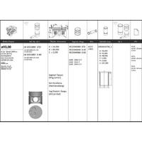 Motor Piston Segman ( Riken ) 93 00+0 40 / 0 20 Kisa Ducato 2.5D Movano 2.5D Master 2.5D Sofim 2/5 2499Cc KINGPISTON 18-3051882-20