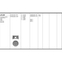 Motor Piston+Segmani ( Riken )  71 00+Stdmm Cap I10 1 2 16V - I20 1 2 16V G4La 4 Sil. Benzinli 1248 Cc-57 Kw 78 Ps 1 08-> KINGPISTON 18-4011010