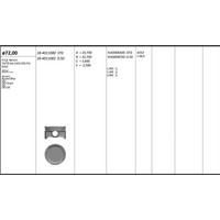 Motor Piston+Segmani ( Riken )  72 00+Stdmm Cap Accent-Accent Blue  I20  I20 Coupe  I30 G4Lc 4.Sil. Benzinli 74-76 Kw / 101-103 Ps 14-> KINGPISTON 18-4011080