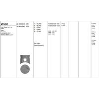 Motor Piston+Segmani ( Riken )  91 60+0 50Mm Cap H100 2.5Td H1 2.5Tdi 21-1 57-59Kw 78-80Ps D4Bb 4 Sil. Dizel 2477 Cc 94-> KINGPISTON 18-4050043