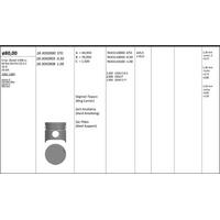 Motor Piston+Segmani ( Riken )  80 00+0 50Mm Cap Astra G Combo Box Corsa C Meriva 16 D-16 Da 4 Sil. Dizel 1598 Cc-40 Kw (54 Ps) 22 5:1 KINGPISTON 18-3050903