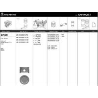 Motor Piston+Segmani ( Riken ) 79 00+1Mm Cap Aveo Optra Lacetti F16D R 4 Petrol-1598 Cm³-55 Kw (75 Hp) 8 6:2 KINGPISTON 18-1010268