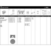 Motor Piston Segman 025 Farkli Astra F - Vectra A - Kadett E - Corsa A 16Sv - X16Sz - C16Se KINGPISTON 18-3010581